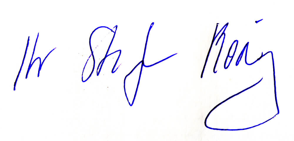 Unterschrift von Stefan König (Inhaber vom Pflegekönig) in Löhe